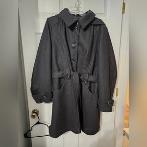 LIZ Claiborne Belted Trench Coat Size 1x